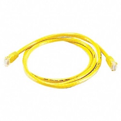 Grainger Patch Cord Cat 6 Booted Yellow 5.0 ft.