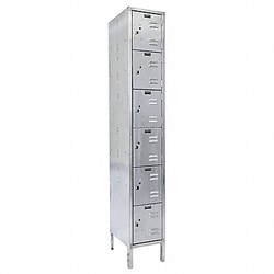 Grainger Bx Lckr 6x1Lckr Silver 78 x12 x18 Assm