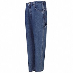 Grainger G0606 Loose Fit Jeans Stonewash Size28x32 In, Quantity: Each of
