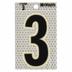Grainger&nbsp;Ultra Reflective Numbers 3 PK10