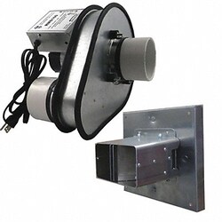 Grainger Steel 11 D 14.1 H 11.1 W Inline Duct Fan