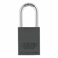 Grainger&nbsp;Keyed Padlock 29/32 in Rectangle Black