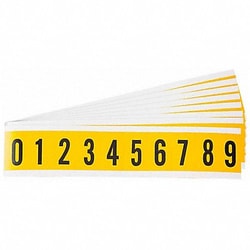 Grainger&nbsp;Numbers Label Kit 0 Thru 9 PK25