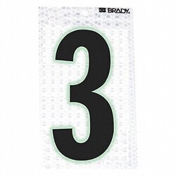 Grainger&nbsp;Ultra Reflective Numbers 3 PK10