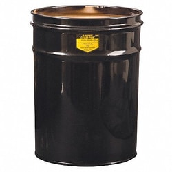 Grainger Open-Head Drum 6 gal Blk