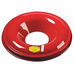 Grainger Drum Cover Red Steel 55 gal