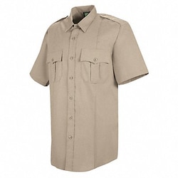 Grainger&nbsp;Sentry Shirt SS Tan Neck 18-1/2 in