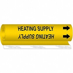 Grainger Pipe Marker Heating Supply 9 in H 8 in W