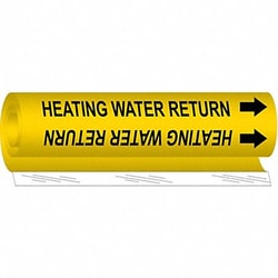 Grainger Pipe Mrkr Heating Watr Retrn 9in H 8in W