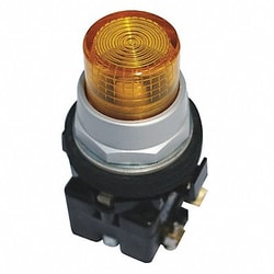 Grainger&nbsp;Pilot Light Lens 30mm Plastic Yellow