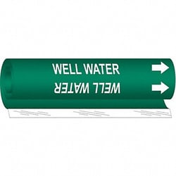 Grainger&nbsp;Pipe Marker Well Water 5 in H 8 in W