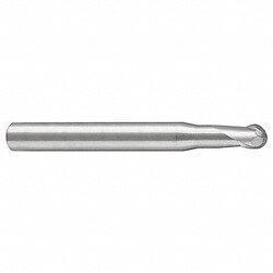 Grainger Ball End Mill Single End 2.00mm Carbide, Quantity: Each of 1