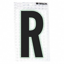 Grainger&nbsp;Letter Label Character R PK10