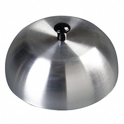 Grainger&nbsp;Burger Cover 6 in Dia Aluminum PK12