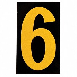 Grainger&nbsp;Reflective Numbers And Letters 6 PK25
