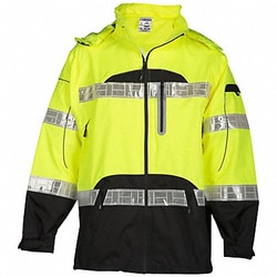 Grainger Rain Jacket Cls 3 Type R Blk/Ylw 4XL/5XL