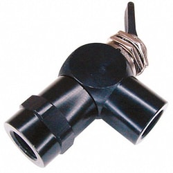 Grainger Toggle Valve NC 1/8 In FNPT Brass 3 Way