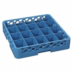 Grainger&nbsp;Tilted Glass Rack 19.88 L Blue PK6