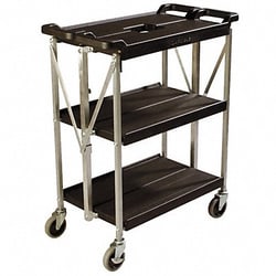 Grainger Folding Cart 29 1/2 in L Plastic
