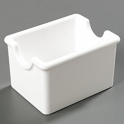 Grainger&nbsp;Sugar Packet Holder 2 1/4 H White PK24