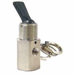 Grainger Toggle Valve NC Brass 3 Way