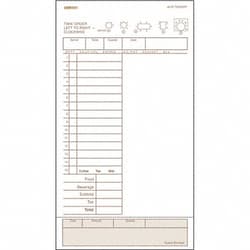 Grainger Guest Checks Receipts PK4, Quantity: Pack of 1