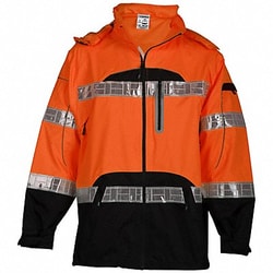 Grainger Rain Jacket Cls 3 Type R Orange 2XL/3XL
