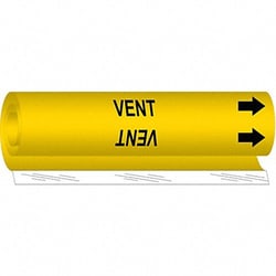 Grainger Pipe Marker Vent 5 in H 8 in W