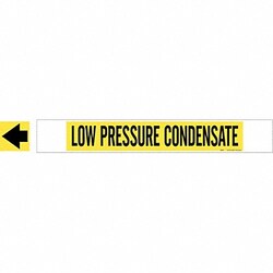 Grainger Pipe Markr Low Pressure Condensate 4in H