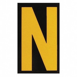 Grainger&nbsp;Reflective Numbers And Letters N PK25
