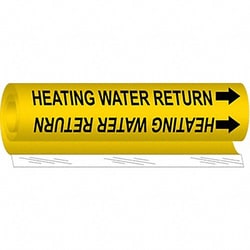 Grainger&nbsp;Pipe Marker Heating Water Return 26in H