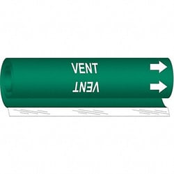 Grainger Pipe Marker Vent 26 in H 12 in W