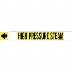 Grainger Pipe Mrkr High Prssre Steam 4in H 24in W