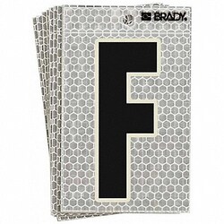 Grainger Ultra Reflective Letter F PK10