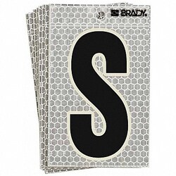 Grainger Ultra Reflective Letter S PK10