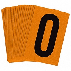 Grainger&nbsp;Reflective Numbers And Letters 0 PK25