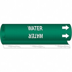 Grainger Pipe Marker Water 26 in H 12 in W