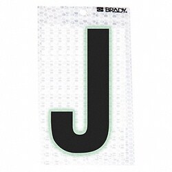 Grainger Ultra Reflective Letter J PK10