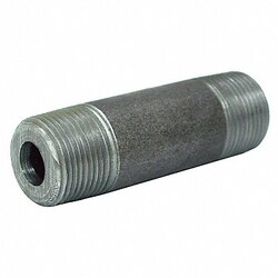 Grainger&nbsp;Black Pipe Nipple Threaded 2x4 In
