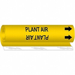 Grainger Pipe Marker Plant Air 26 in H 12 in W