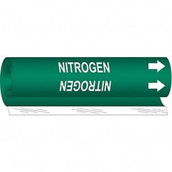 Grainger Pipe Marker Nitrogen 9 in H 8 in W