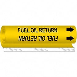 Grainger&nbsp;Pipe Marker Fuel Oil Return 9in H 8in W