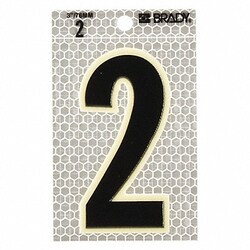 Grainger&nbsp;Ultra Reflective Numbers 2 PK10