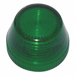 Grainger Pilot Light Lens 30mm Plastic Green, Quantity: Each of 1