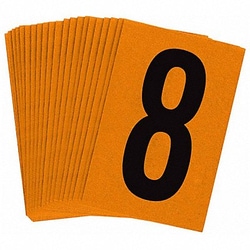 Grainger&nbsp;Reflective Numbers And Letters 8 PK25