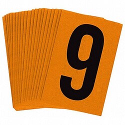 Grainger&nbsp;Reflective Numbers And Letters 9 PK25