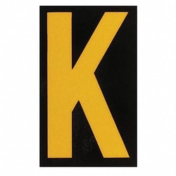 Grainger&nbsp;Reflective Numbers And Letters K PK25
