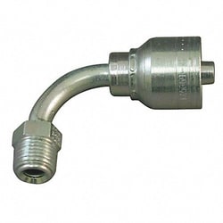 Grainger&nbsp;Crimp Fitting 90deg 1/4 ID 7/16 MFlare