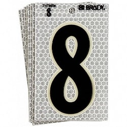 Grainger&nbsp;Ultra Reflective Numbers 8 6 in H PK10