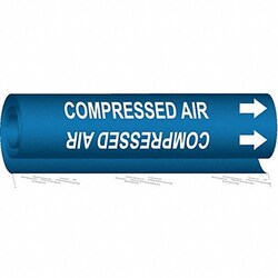 Grainger Pipe Marker Compressed Air 5 in H 8 in W